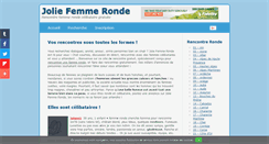 Desktop Screenshot of joliefemmeronde.net